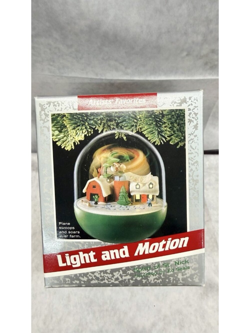 Vintage 1989 Hallmark Keepsake Magic Ornament Spirit of St Nick Light & Motion